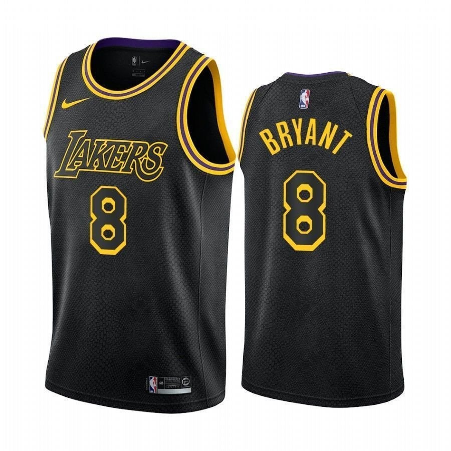 Men's LA Lakers Kobe Bryant 8 Black Mamba Inspired Jersey Multicolor S-3XL
