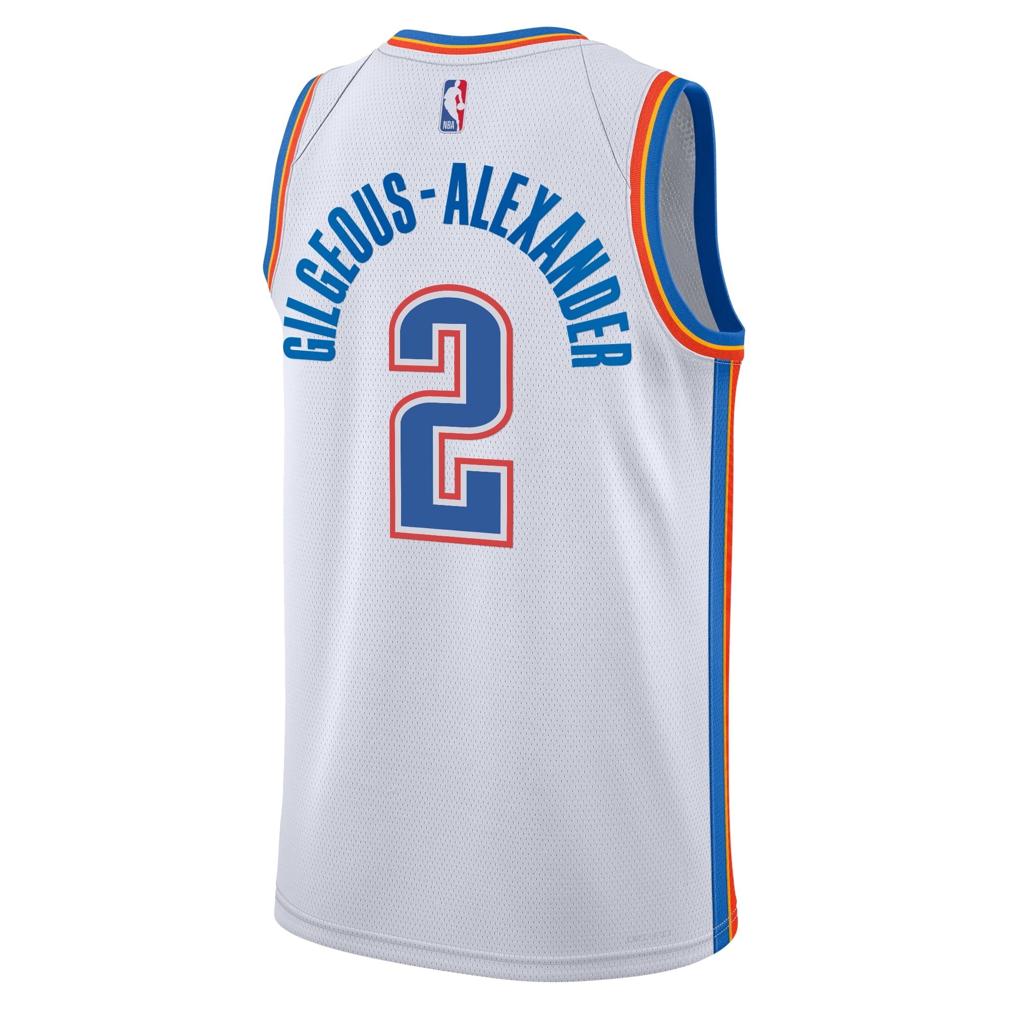 Oklahoma City Thunder Association Edition Swingman Jersey White Shai Gilgeous-Alexander Youth