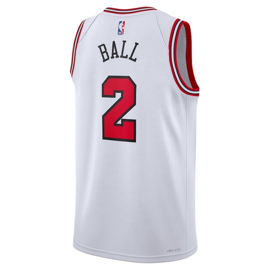 Lonzo Ball 2 Chicago Bulls Unisex Swingman Jersey Association Edition White