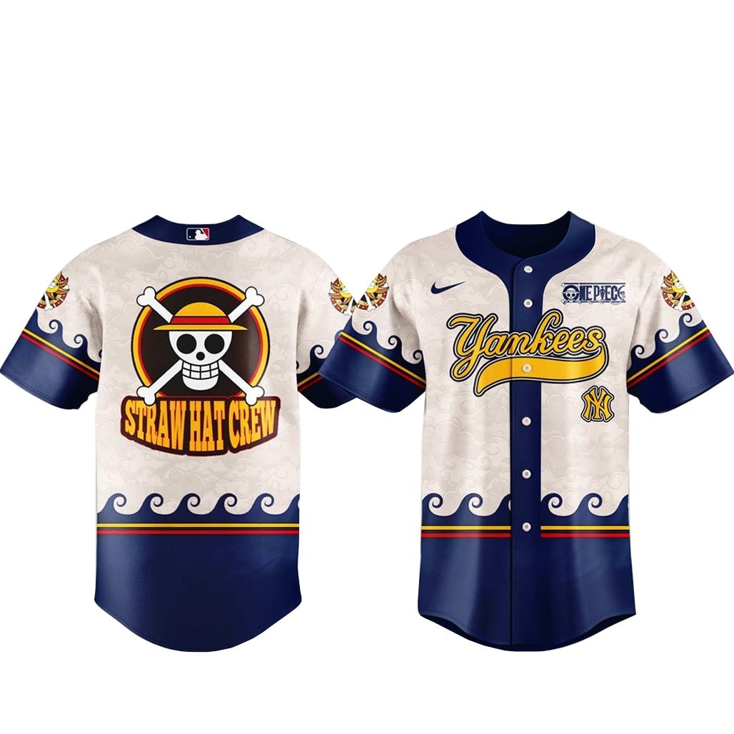 Baseball Team x One Piece Night 2026 Straw Hat Crew Baseball Jersey