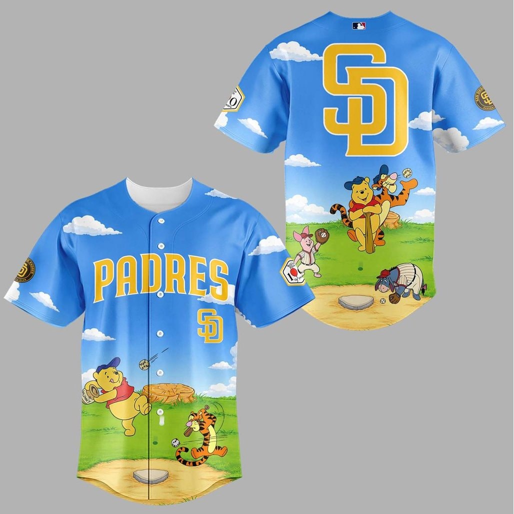 Baseball Team Winnie Pooh 100 Year Anniversary Day 2026 Baseball Jersey