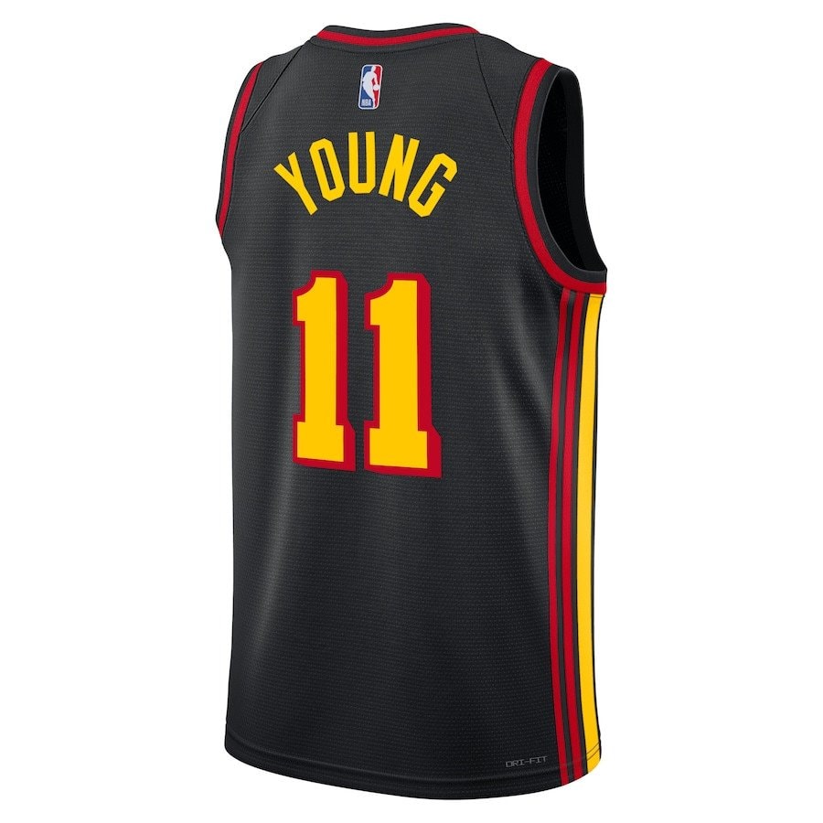 Trae Young 11 Atlanta Hawks Unisex Swingman Jersey Statement Edition Black
