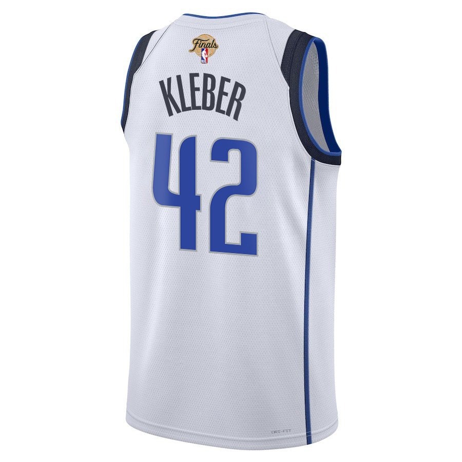 Maxi Kleber 42 Dallas Mavericks 2024 Finals Patch Swingman Jersey Association Edition White