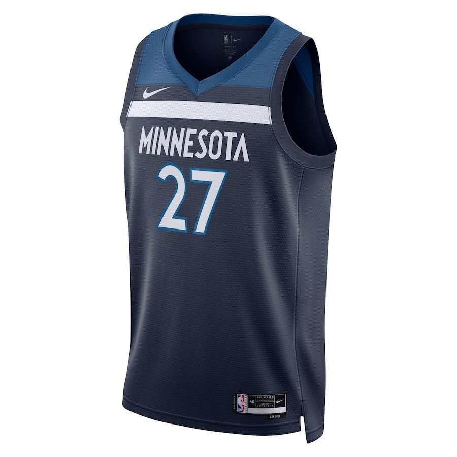 Rudy Gobert 27 Minnesota Timberwolves Unisex Swingman Jersey Icon Edition Navy
