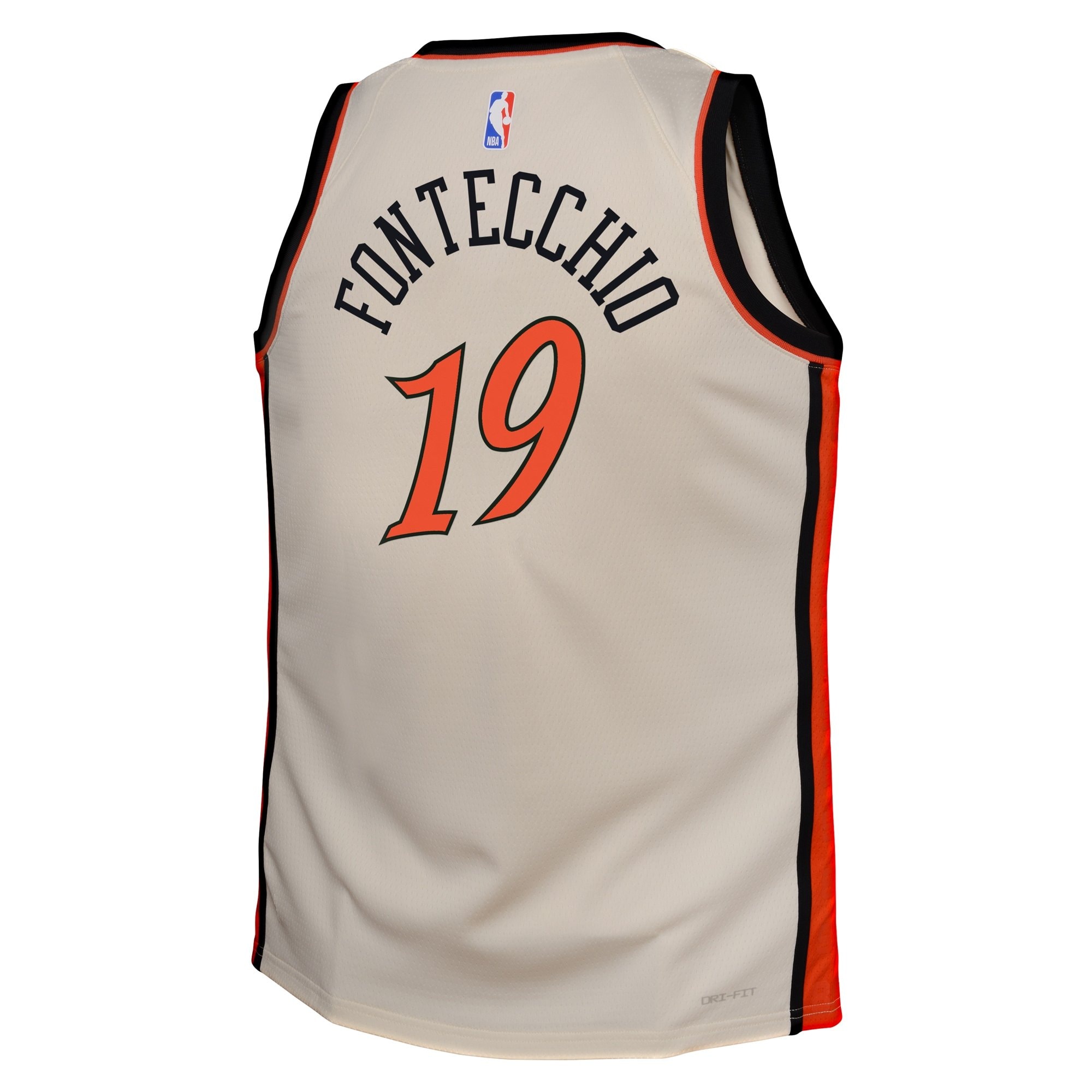 Detroit Pistons 2024 City Edition Swingman Jersey Cream Simone Fontecchio Youth S-3XL