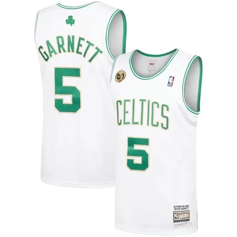 Kevin Garnett Boston Celtics Mitchell & Ness 2008-09 Hardwood Classics Jersey - White