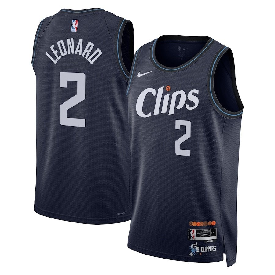 Kawhi Leonard 2 LA Clippers 2023/24 City Edition Swingman Jersey Navy