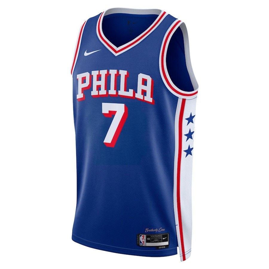 Mo Bamba 7 Philadelphia 76ers 2023/24 Swingman Jersey Icon Edition Royal