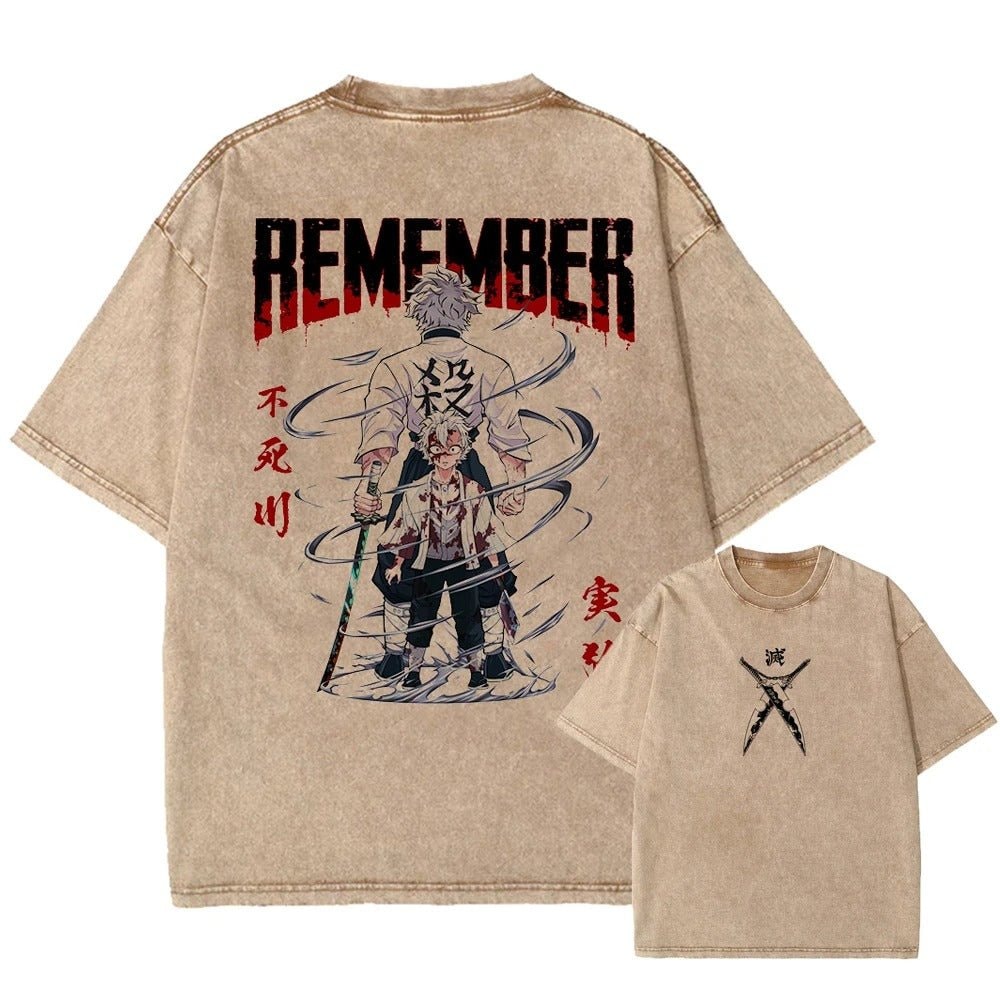 Sanemi "Remember" Vintage T-shirt