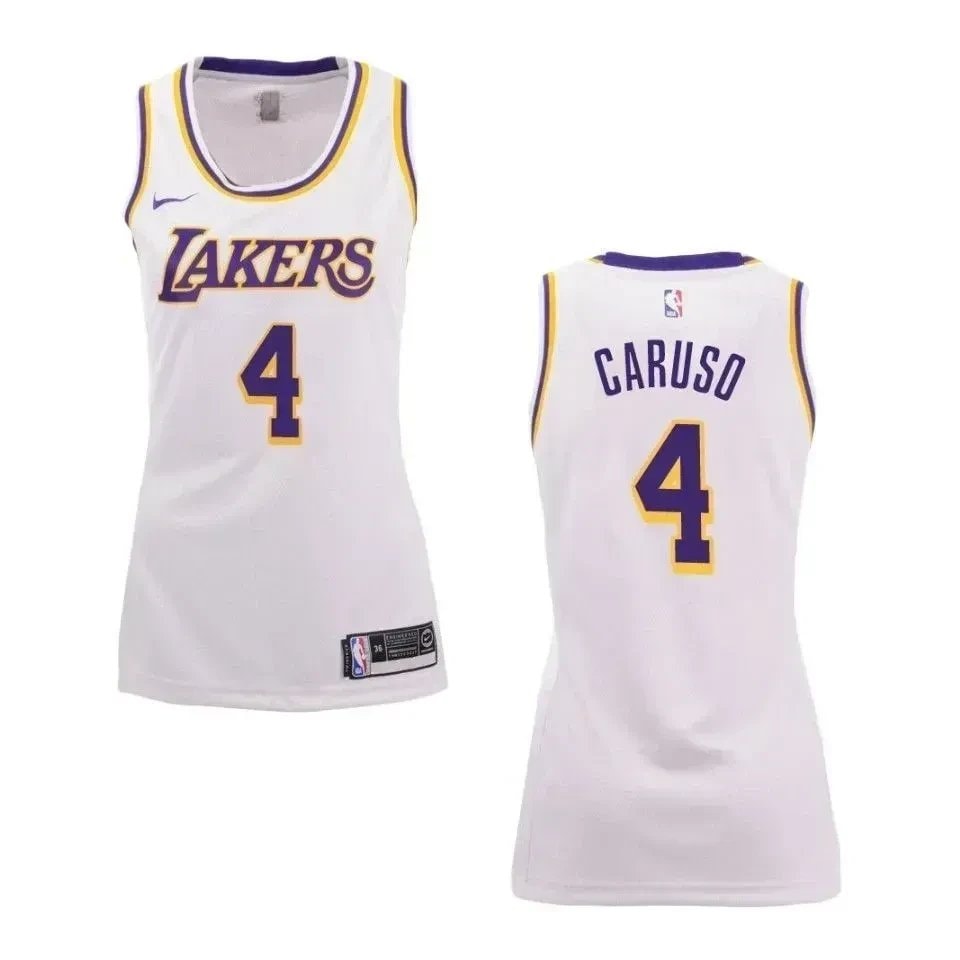 Women's Los Angeles Lakers Alex Caruso #4 Association Swingman Jersey White