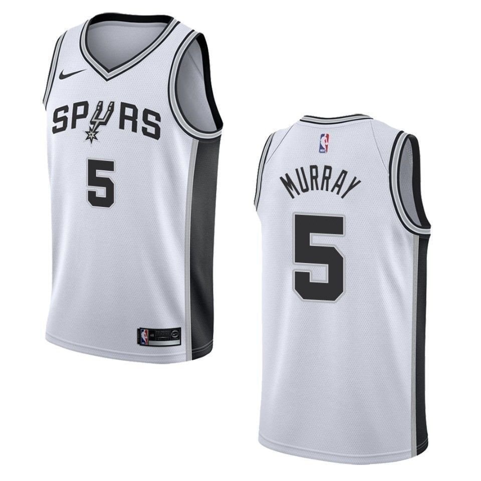 Men's Basketball Team 5 Dejounte Murray Association Swingman Jersey - White