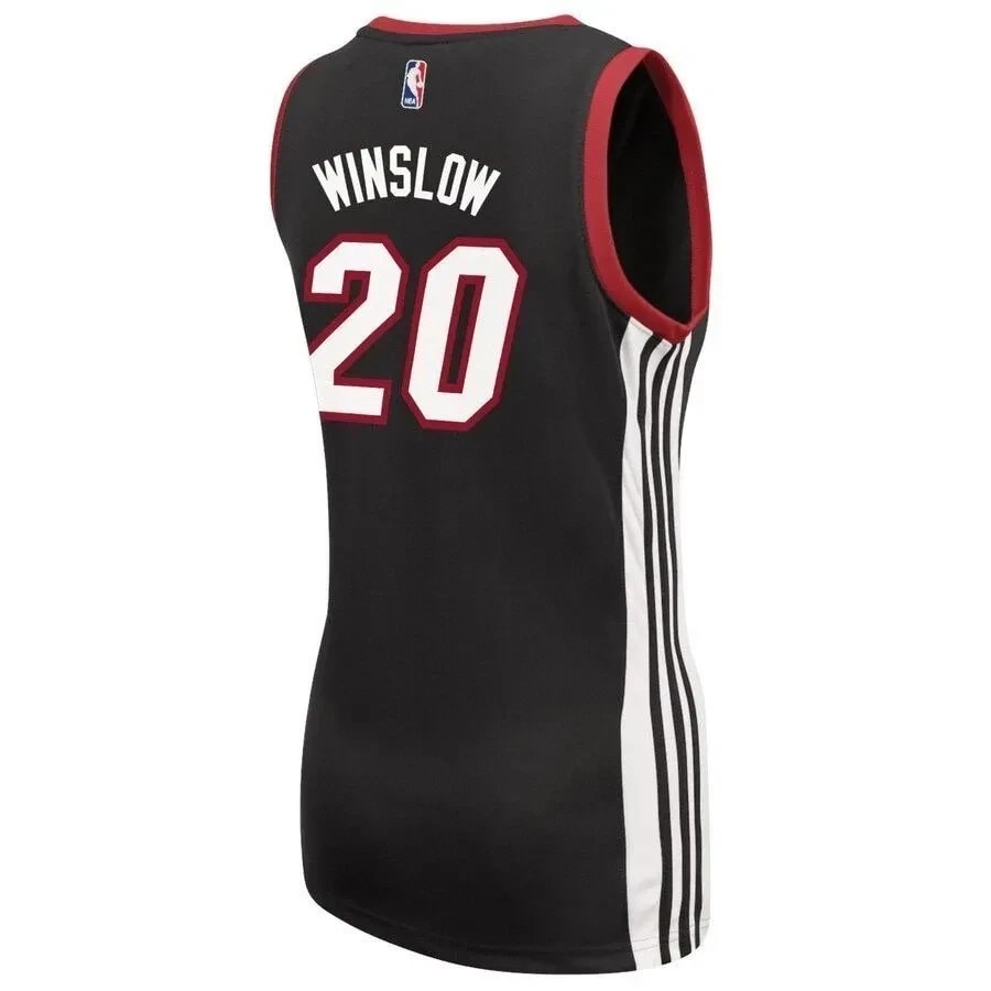 Justise Winslow Miami Heat Women's Black Jersey - 100% Polyester Breathable Fan Jersey