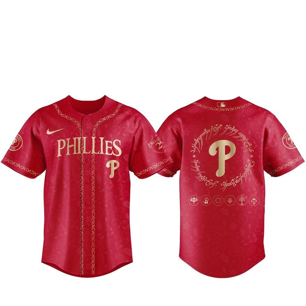 Baseball Team The Lord of The Rings 2026 Night Red Baseball Jersey