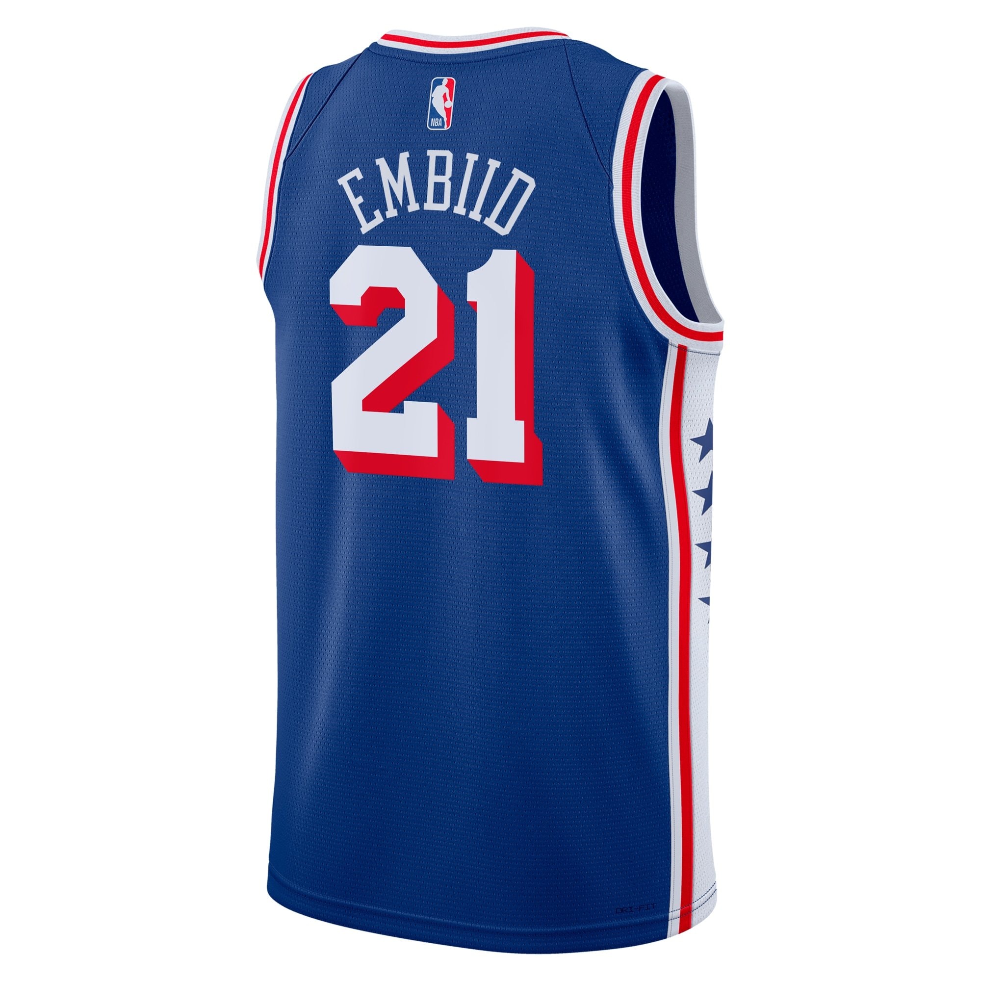 Philadelphia 76ers Joel Embiid Icon Swingman Jersey Blanco Youth Unisex Sizes S-3XL
