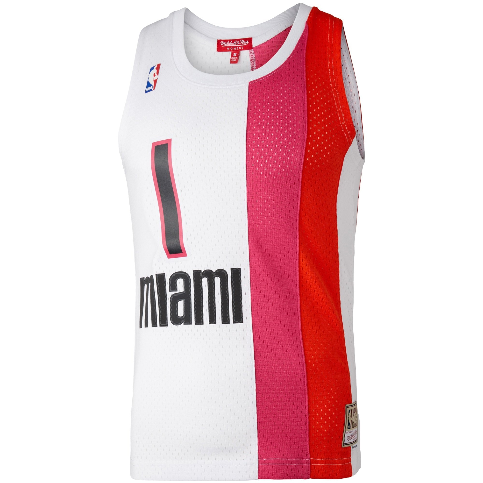 Women's Mitchell & Ness Chris Bosh White Miami Heat Hardwood Classics 2011/12 Swingman Jersey