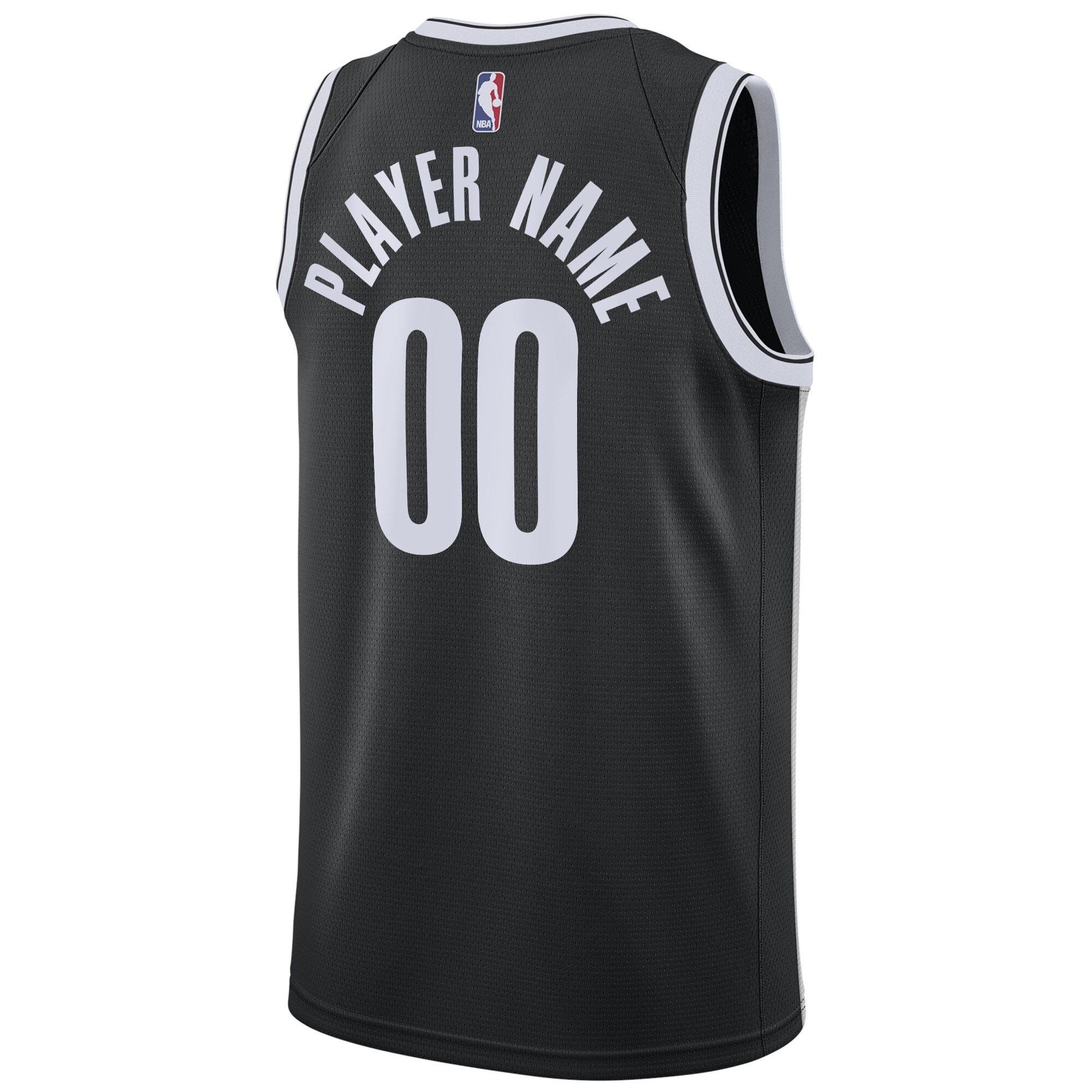 Brooklyn Nets Icon Edition Swingman Jersey Black Custom Youth