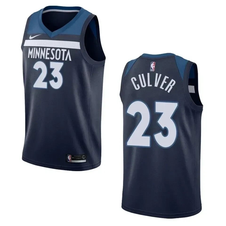 Men's Minnesota Timberwolves Jarrett Culver #23 Icon Swingman Jersey Navy