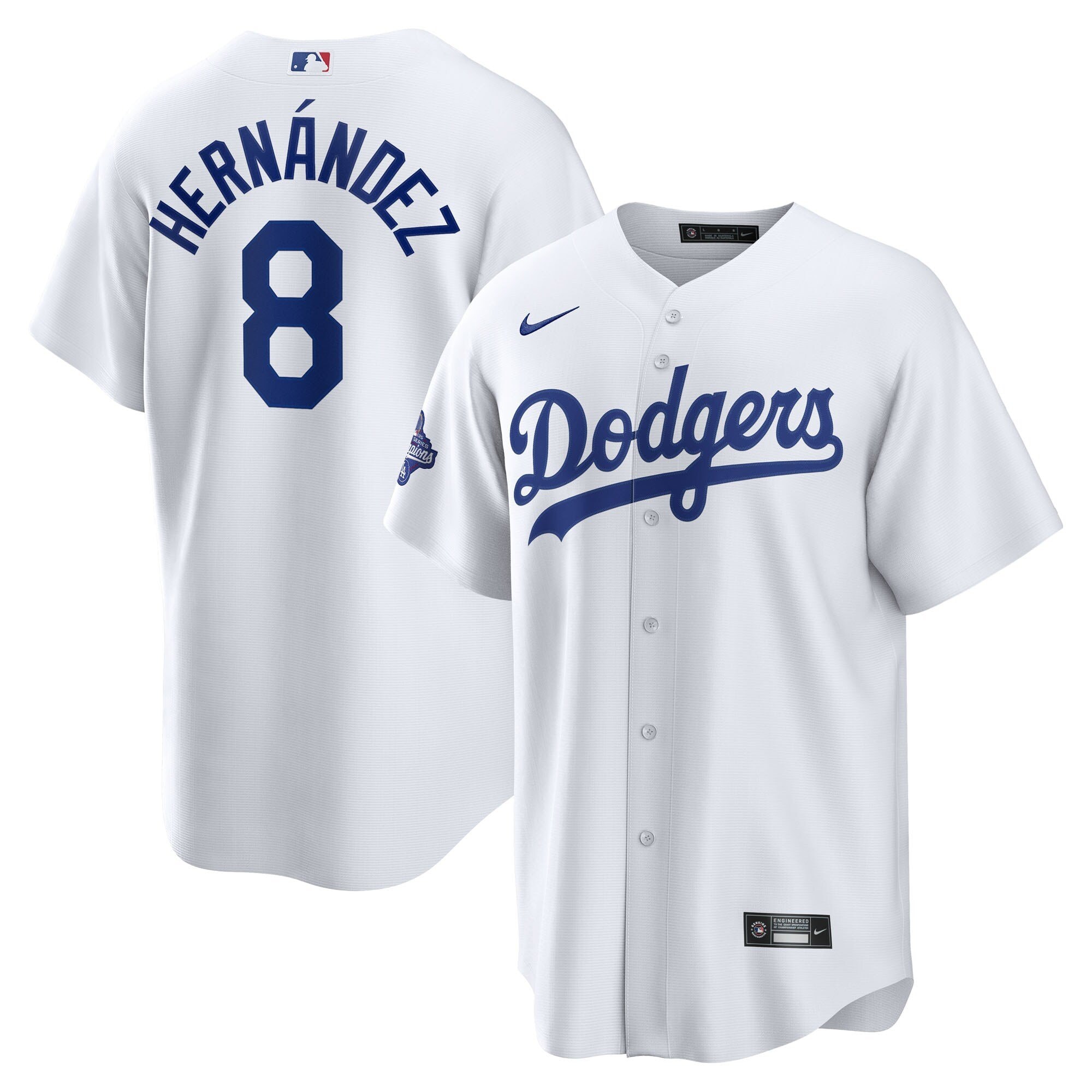 Baseball Team Enrique Hernández White Home 2025 Sports Event Champions Jersey