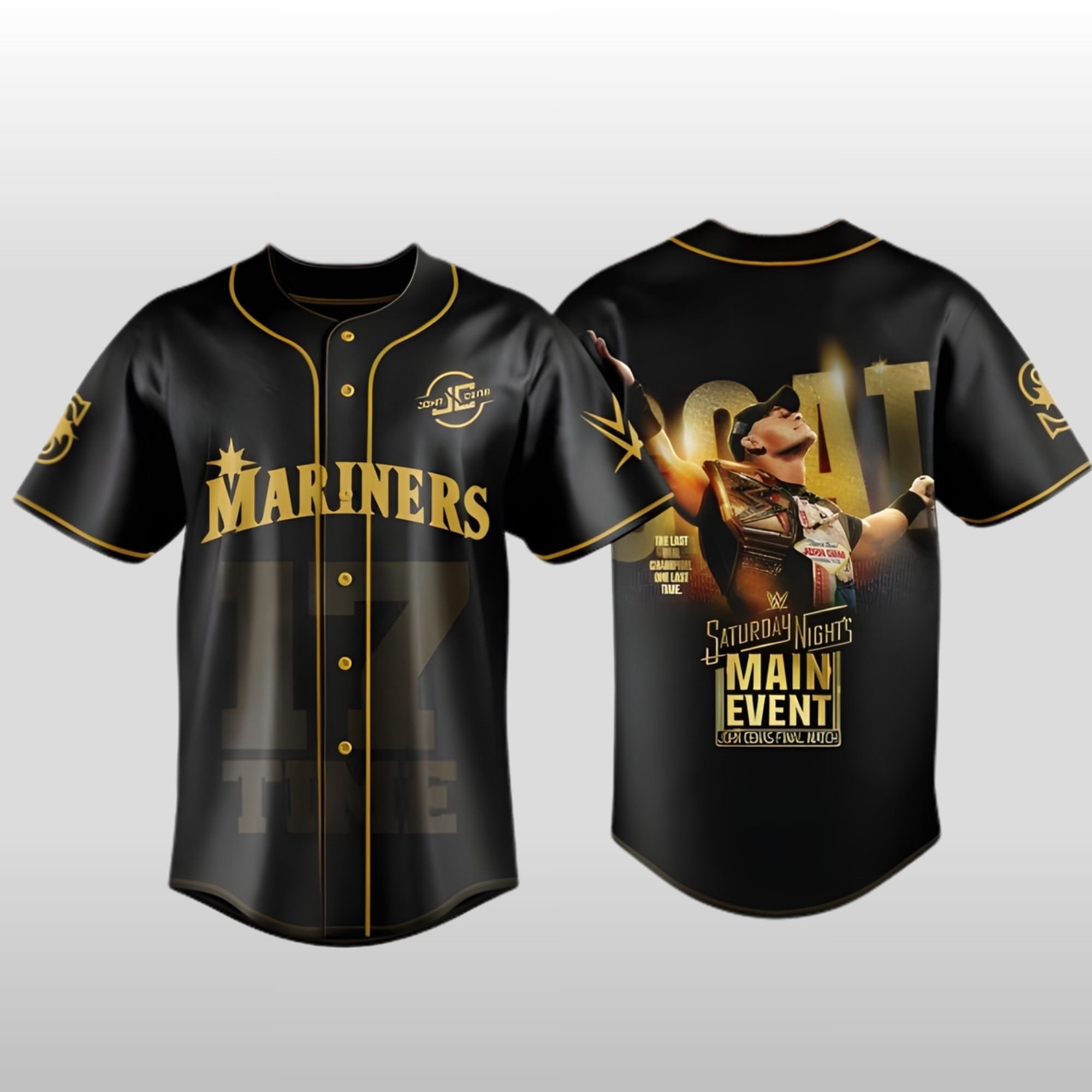 Baseball Team John Cena Final Match 2025 Saturday Night Baseball Jersey