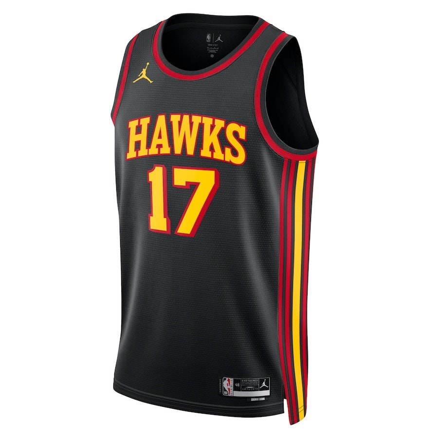 Onyeka Okongwu 17 Atlanta Hawks Unisex Swingman Jersey Statement Edition Black