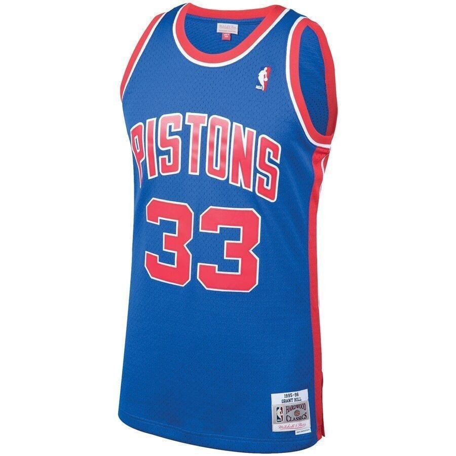 Grant Hill Detroit Pistons Mitchell & Ness 1995-96 Hardwood Classics Swingman Jersey - Blue