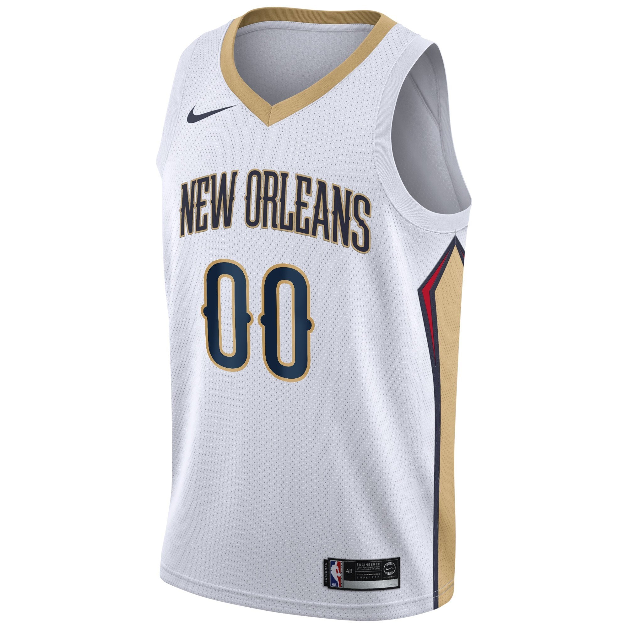 New Orleans Pelicans Association Swingman Custom Youth Jersey - Unisex Multicolor Sizes S-3XL