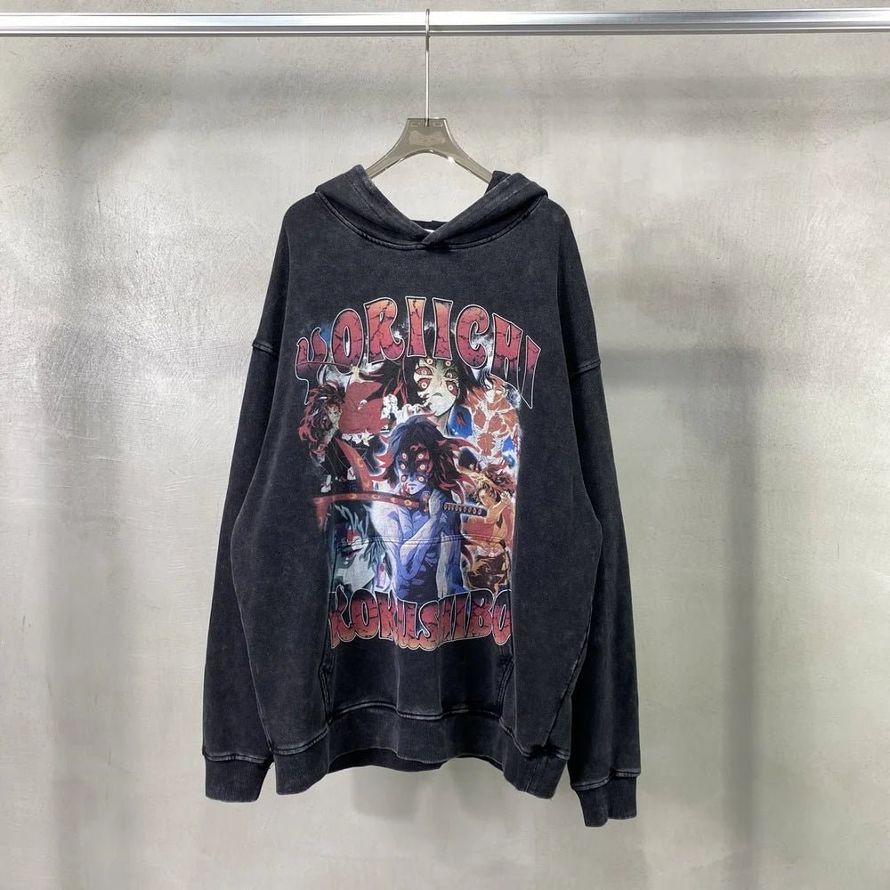 Kokushibo X Yoriichi Vintage Hoodie