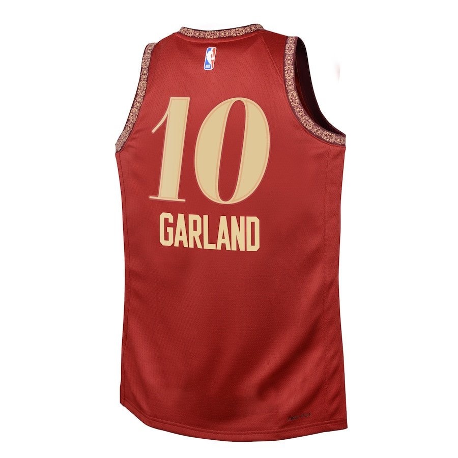 Darius Garland 10 Cleveland Cavaliers 2023/24 City Edition Youth Swingman Jersey - Wine