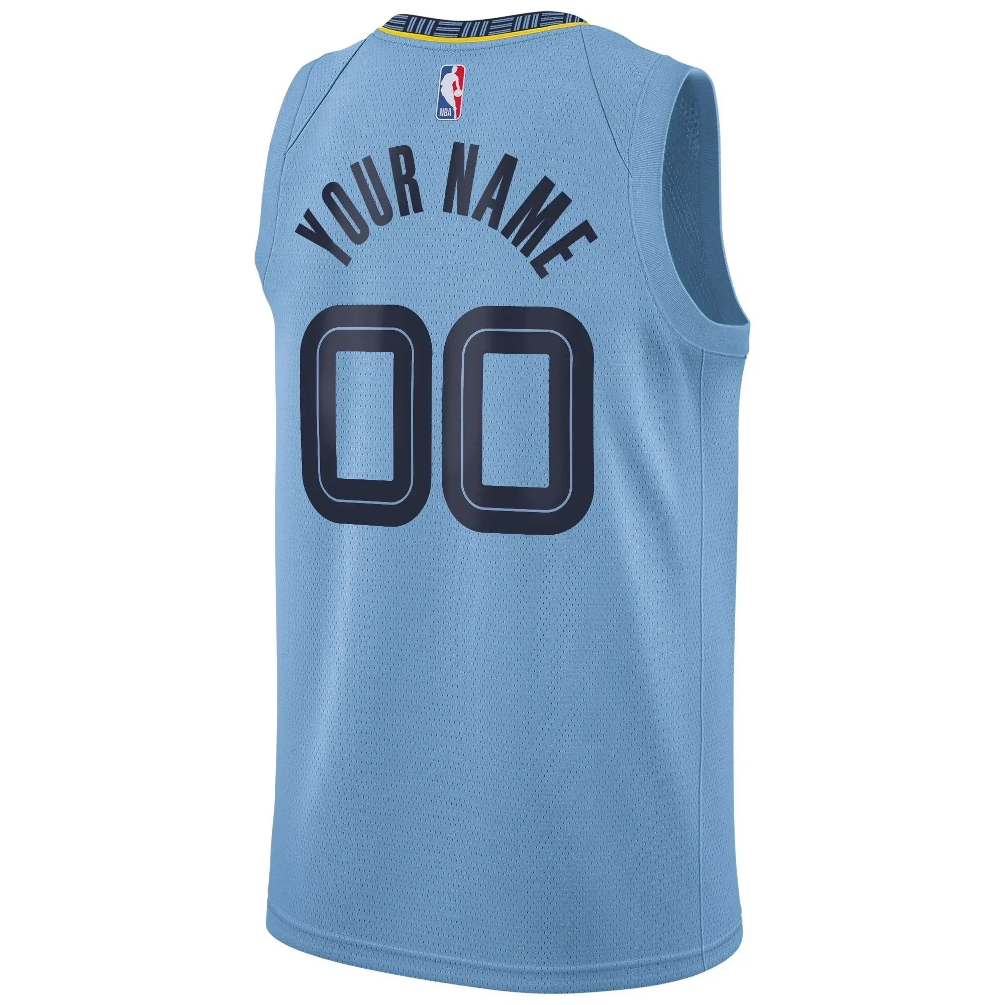 Memphis Grizzlies Swingman Custom Jersey - Statement Edition - Light Blue