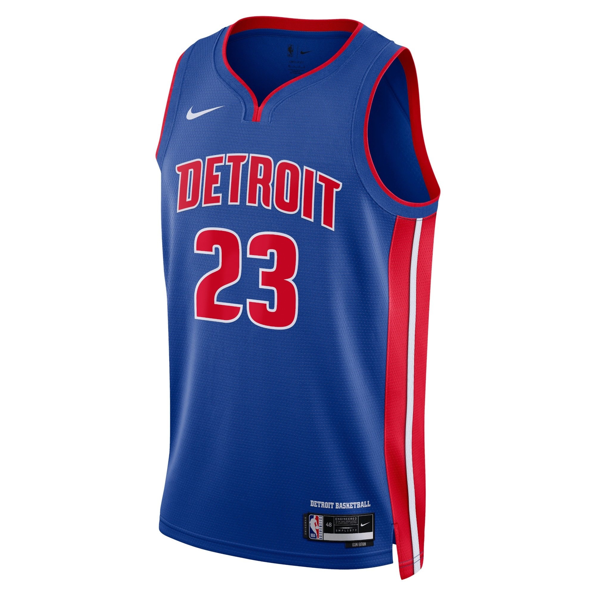 Detroit Pistons Icon Edition Swingman Jersey Blue Jaden Ivey Unisex