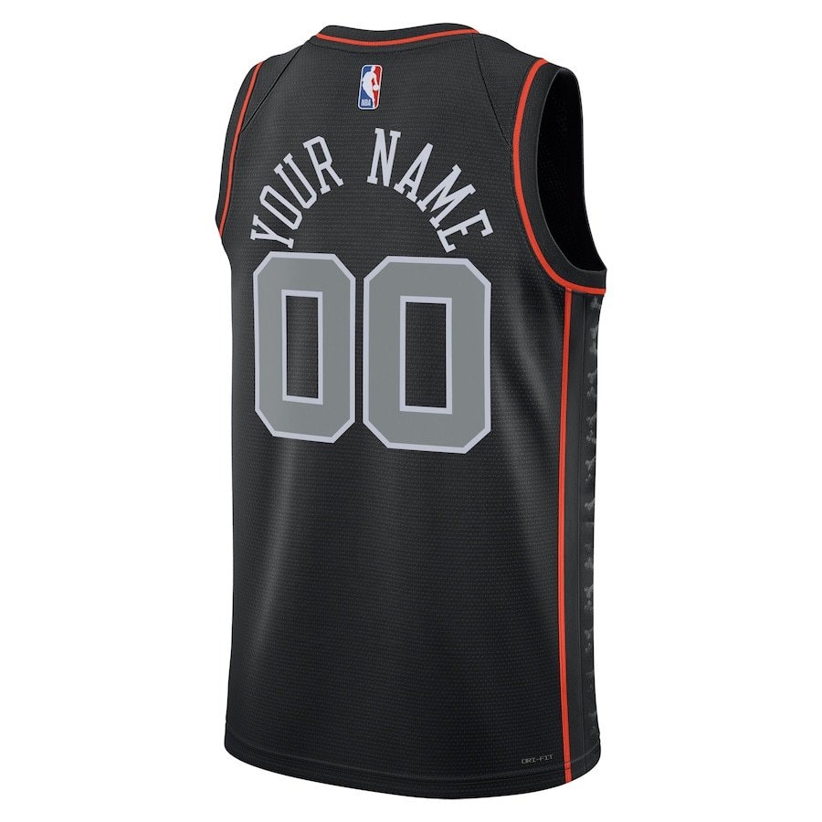 Detroit Pistons 2023/24 City Edition Swingman Custom Jersey Black Unisex