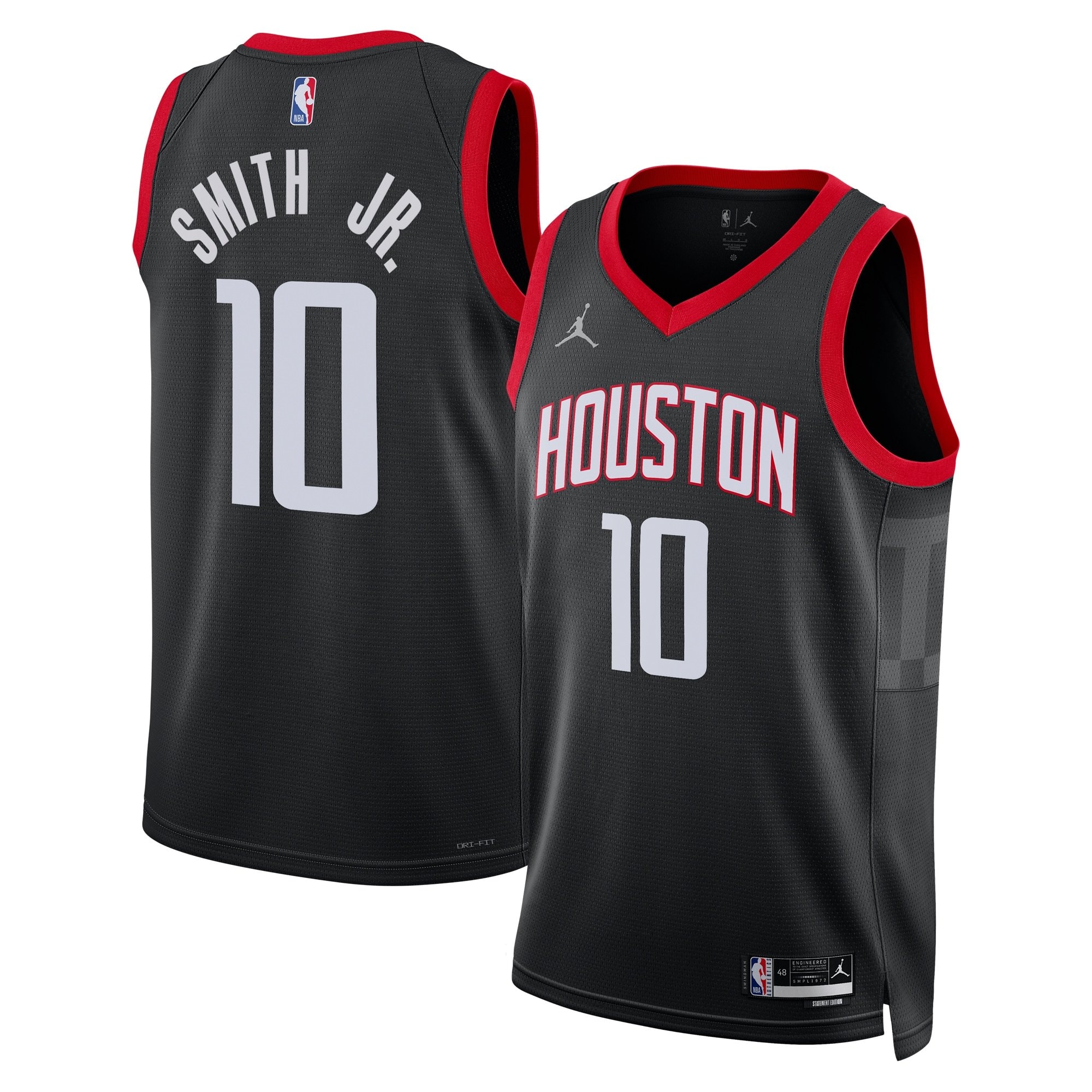 Houston Rockets Jordan Statement Edition Swingman Jersey Black Jabari Smith Jr Unisex