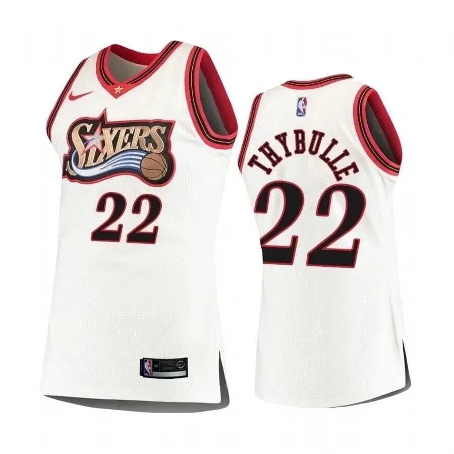 Men's Philadelphia 76ers Matisse Thybulle #22 White Hardwood Classics Jersey