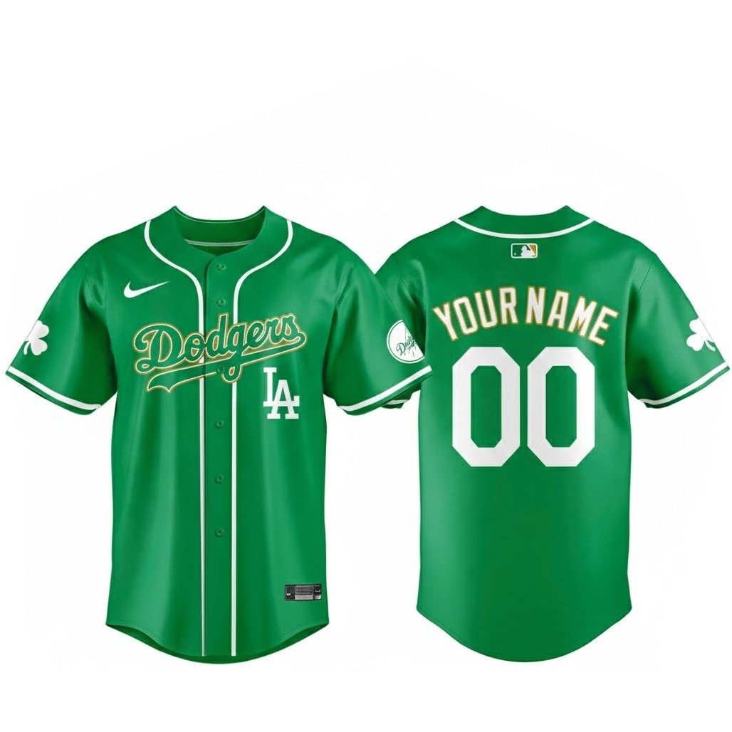 Custom Name and Number Baseball Team 2026 St Patrick Day Baseball Jersey