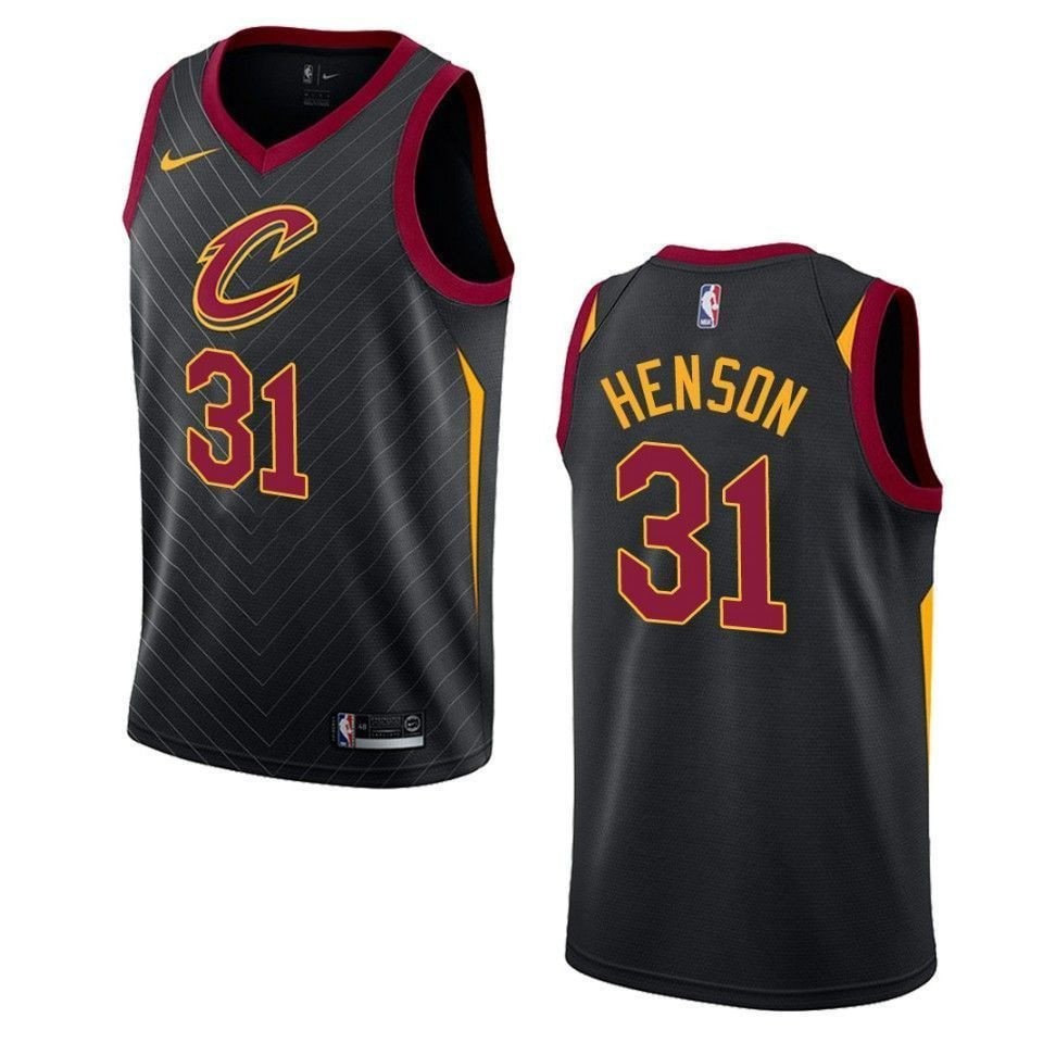 Men's Cleveland Cavaliers John Henson #31 Statement Swingman Jersey Black