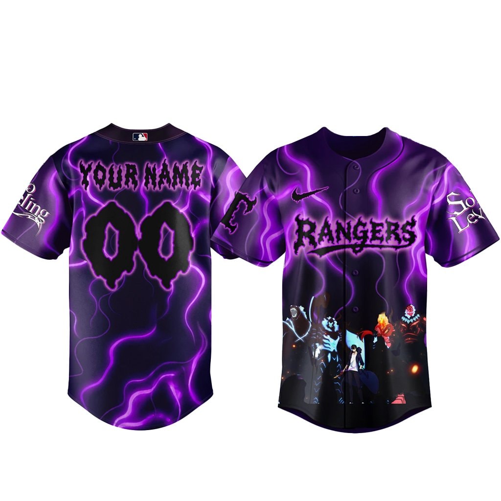 Custom Name Baseball Team x Solo Leveling Night 2026 Baseball Jersey