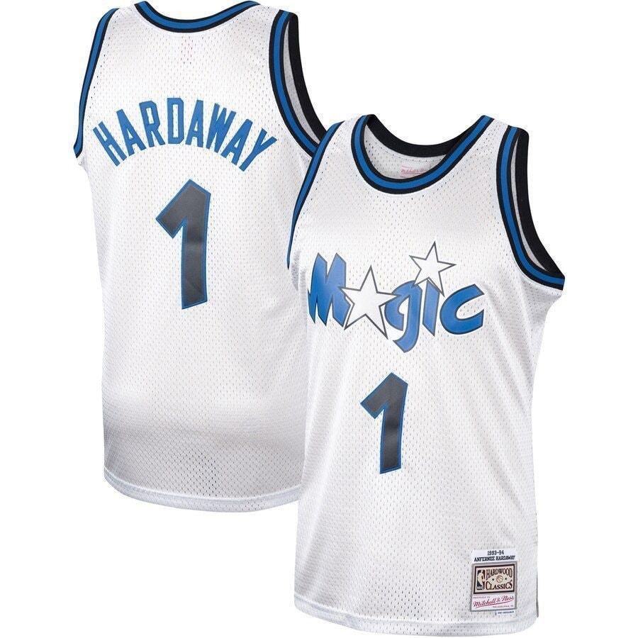 Penny Hardaway Orlando Magic Mitchell & Ness Hardwood Classics Platinum Swingman Jersey - Multicolor Unisex