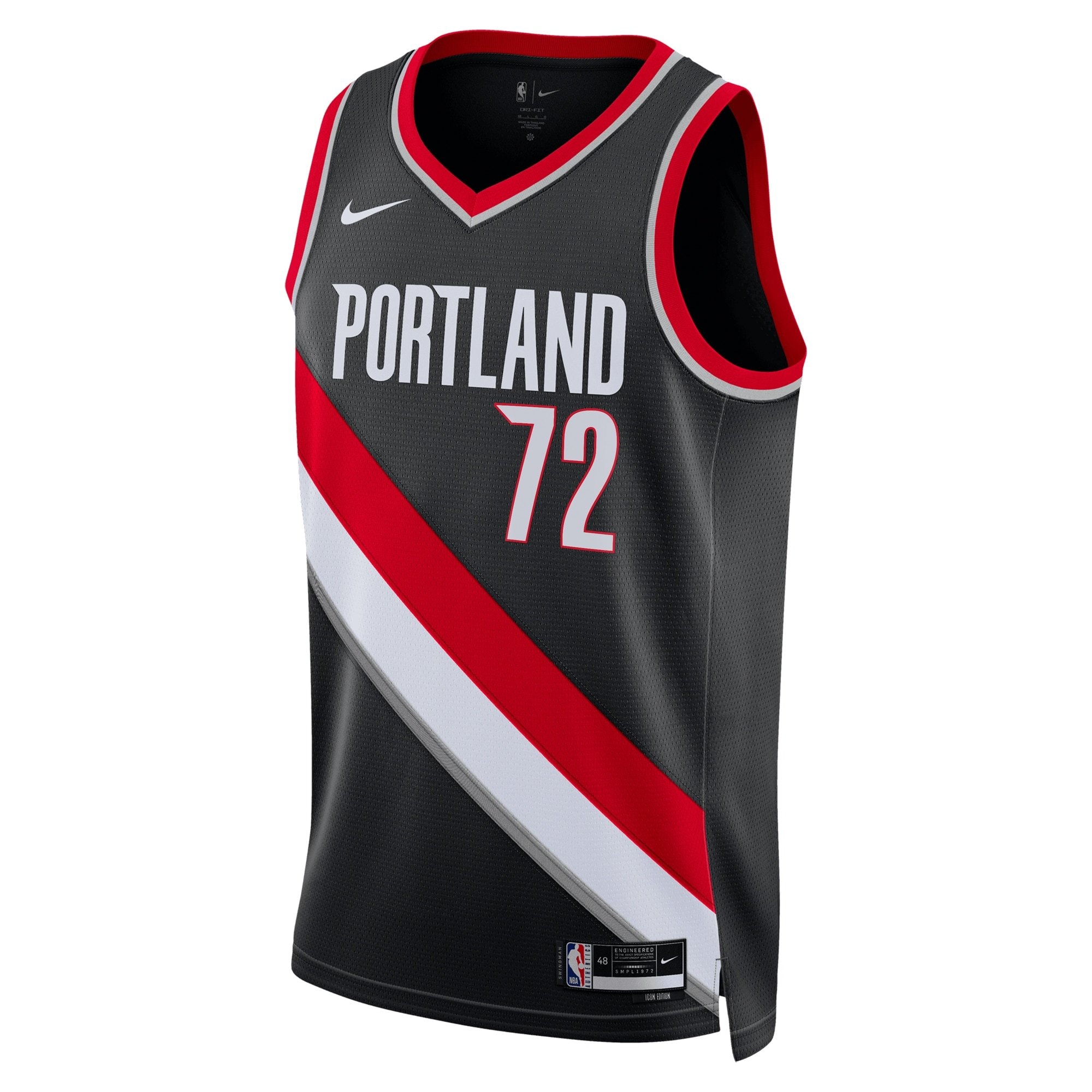 Portland Trail Blazers Icon Edition Swingman Jersey Black Rayan Rupert Unisex