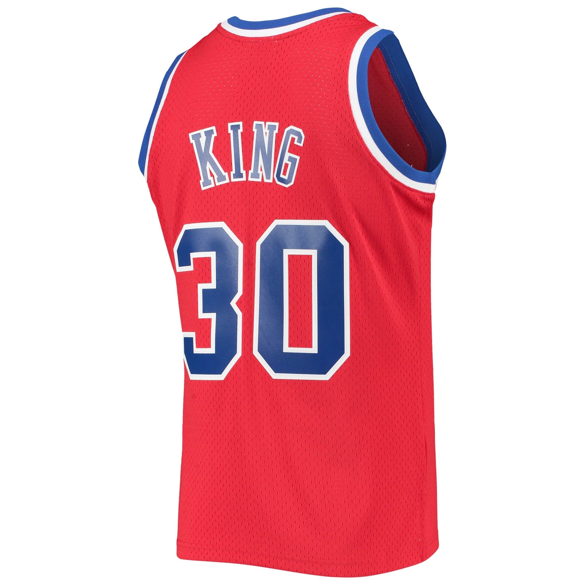 Men's Mitchell & Ness Bernard King Red Washington Bullets 1990/91 Hardwood Classics Swingman Jersey
