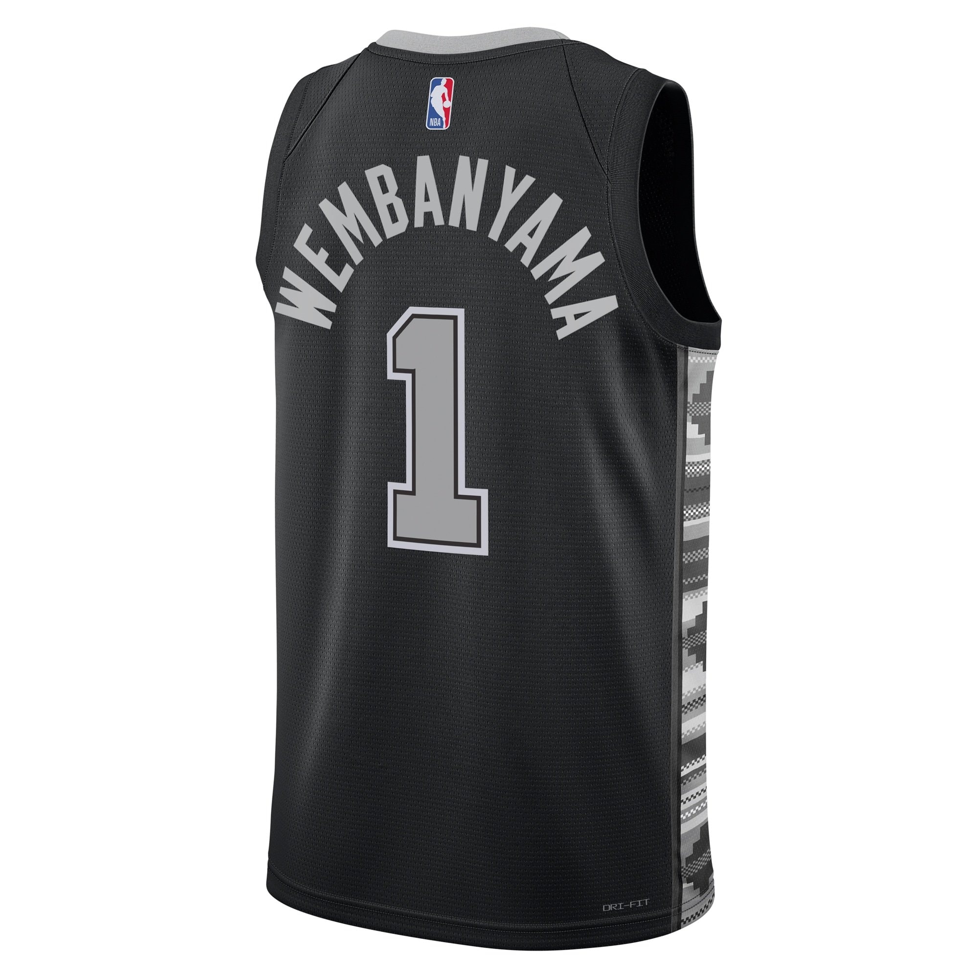 San Antonio Spurs Victor Wembanyama Jordan Statement Swingman Jersey 2023 NBA Draft Black Unisex