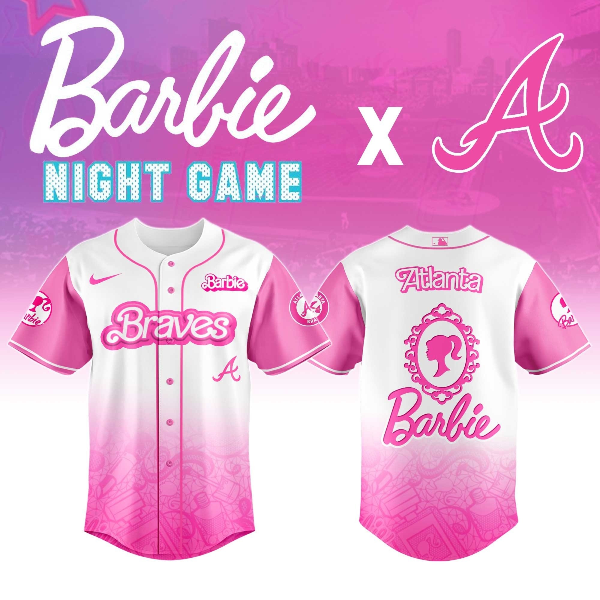 Baseball Team x Barbie Night Game Jersey 2025 Best Gifts For Baseball Lovers