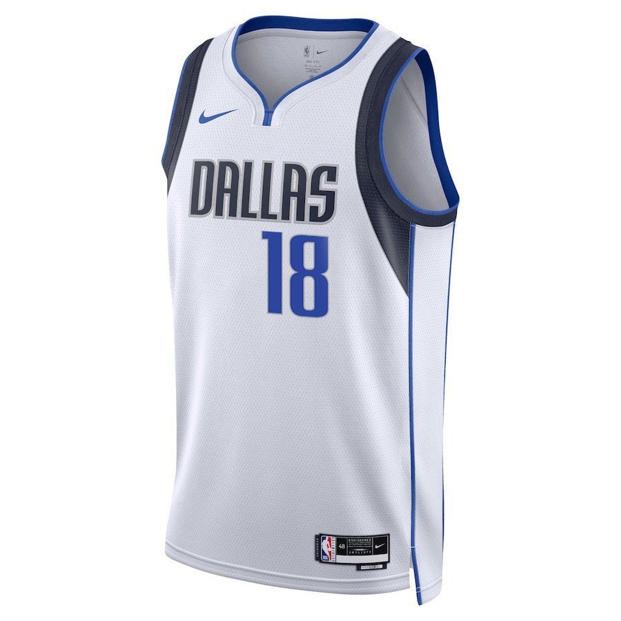 Olivier-Maxence Prosper 18 Dallas Mavericks 2024 Finals Patch Swingman Jersey Association Edition White