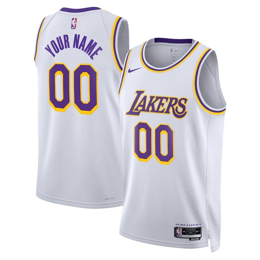 Los Angeles Lakers 2023/24 Association Swingman Custom Men Jersey White