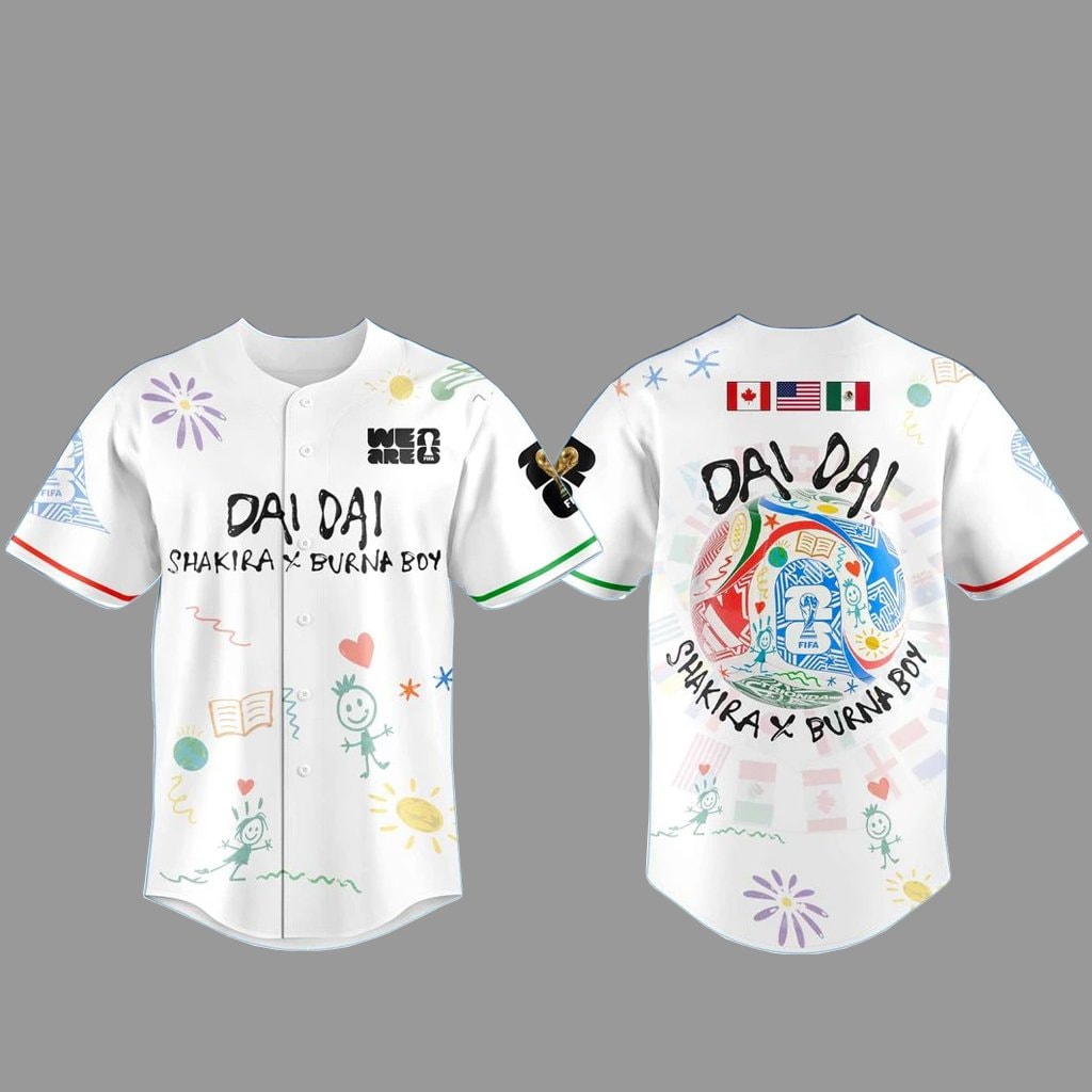 Shakira x Burna Boy World Cup Tour 2026 Baseball Jersey