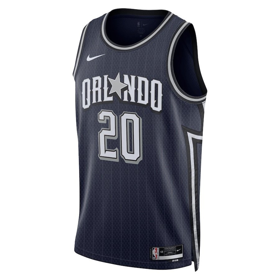 Markelle Fultz 20 Orlando Magic 2023/24 City Edition Swingman Jersey Navy