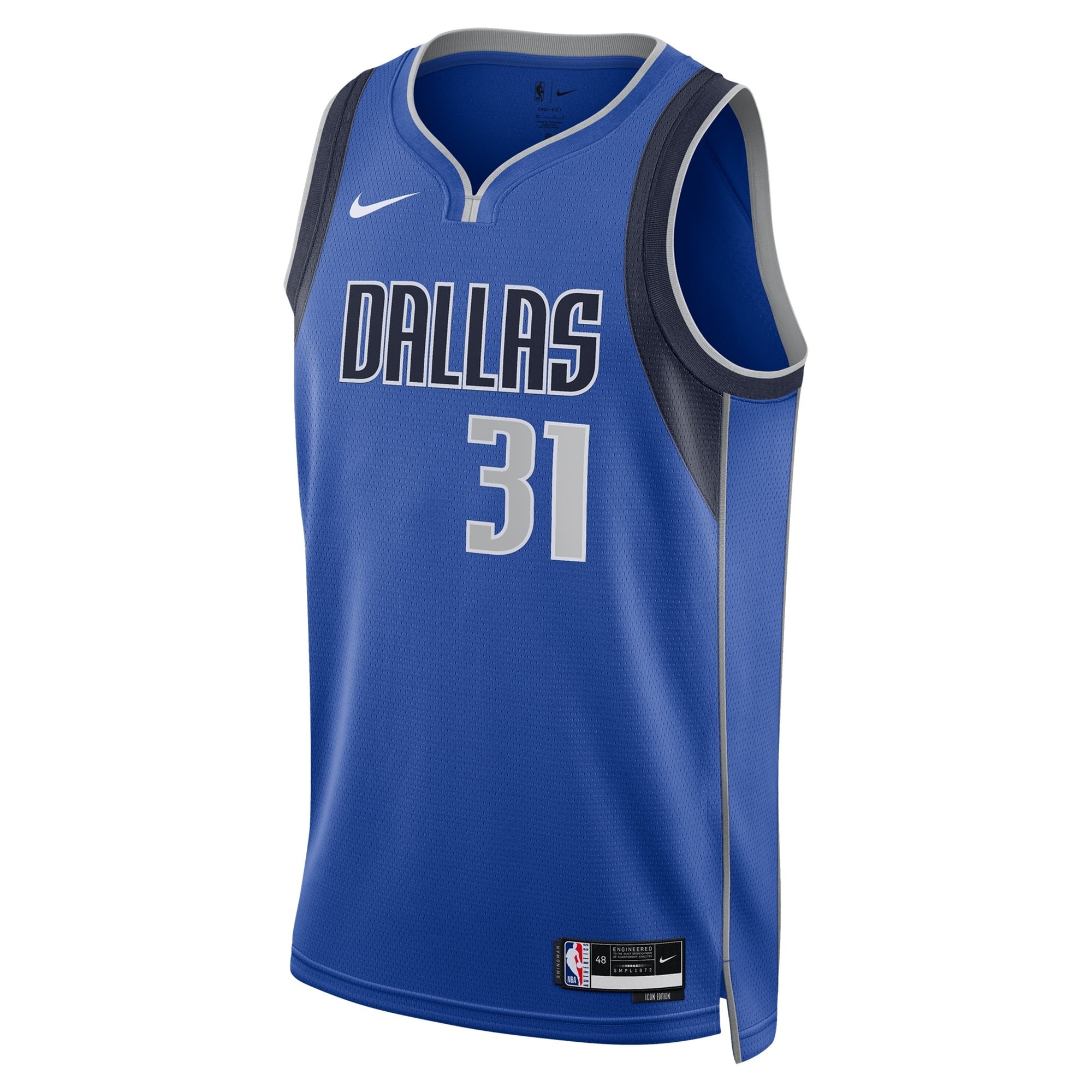 Dallas Mavericks Icon Edition Swingman Jersey Blue Klay Thompson Unisex