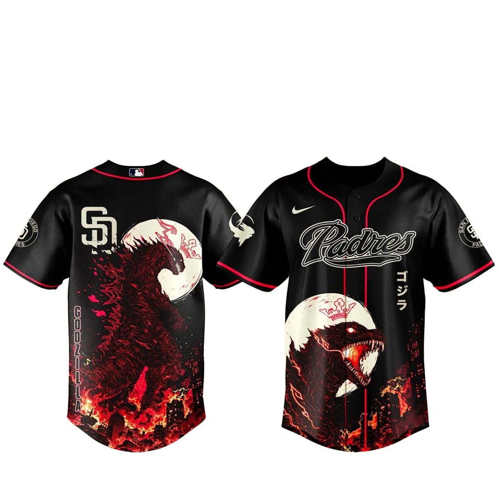 Baseball Team x Godzilla Minus Zero Baseball Jersey