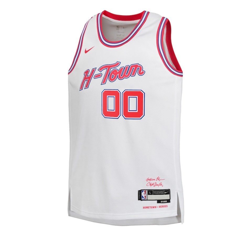 Houston Rockets 2023/24 City Edition Swingman Custom Youth Jersey - White