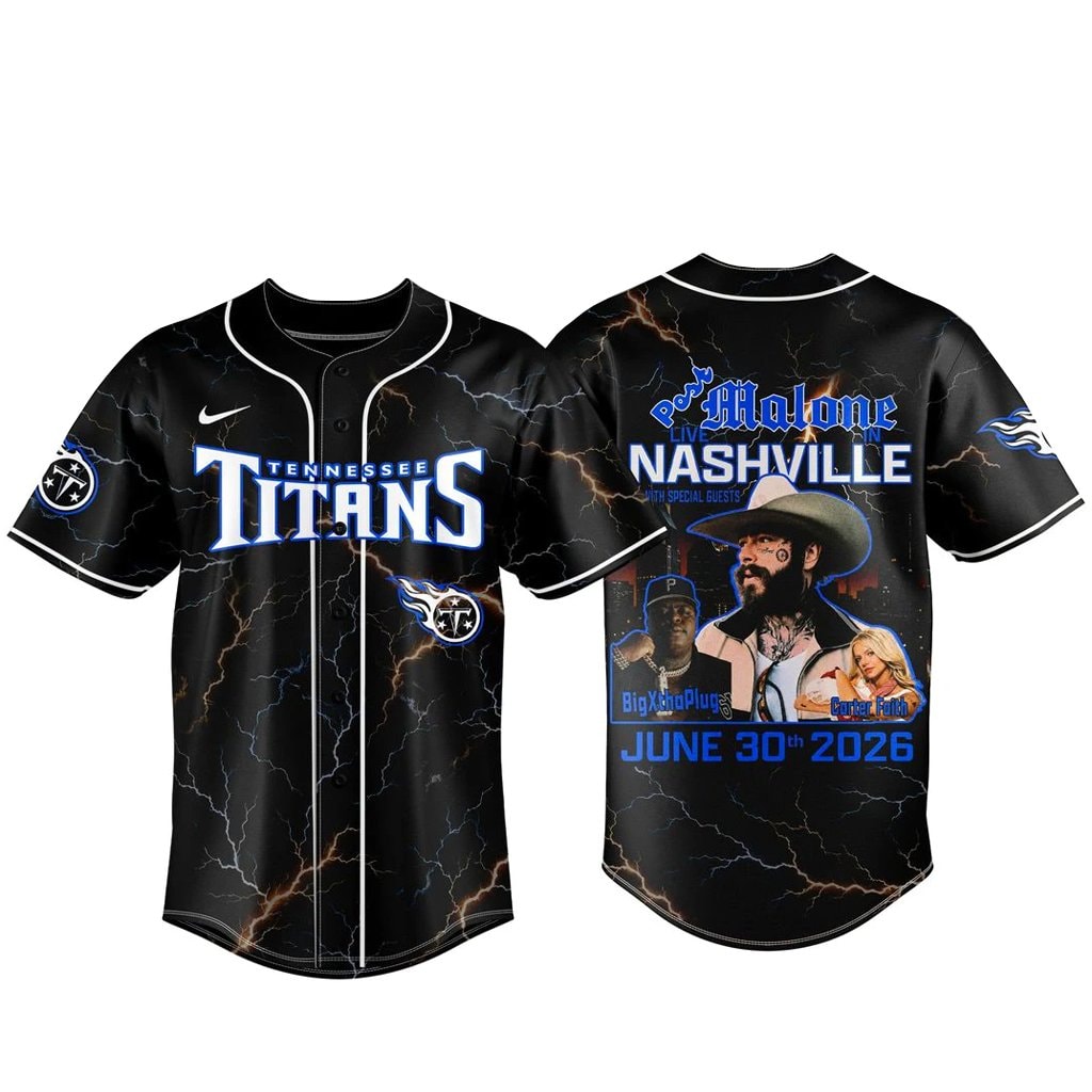 Football Team x Post Malone Live in Nashville 2026 Baseball Jersey