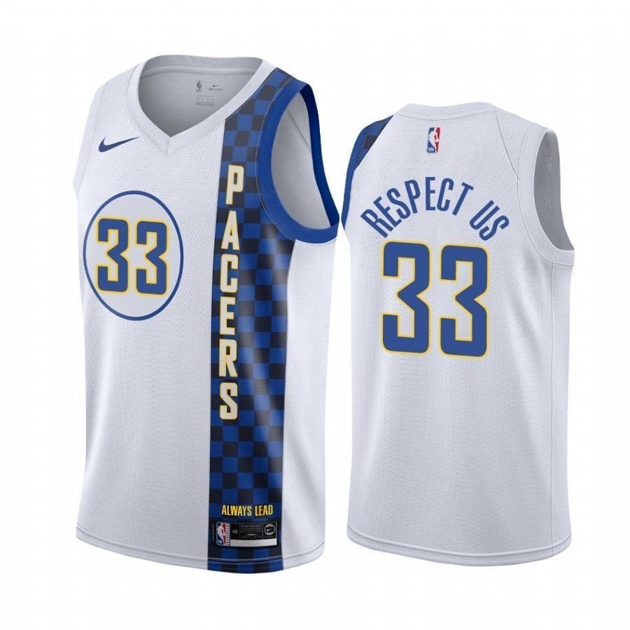Men's Myles Turner Respect Us Pacers City Edition Basketball Jersey Multicolor